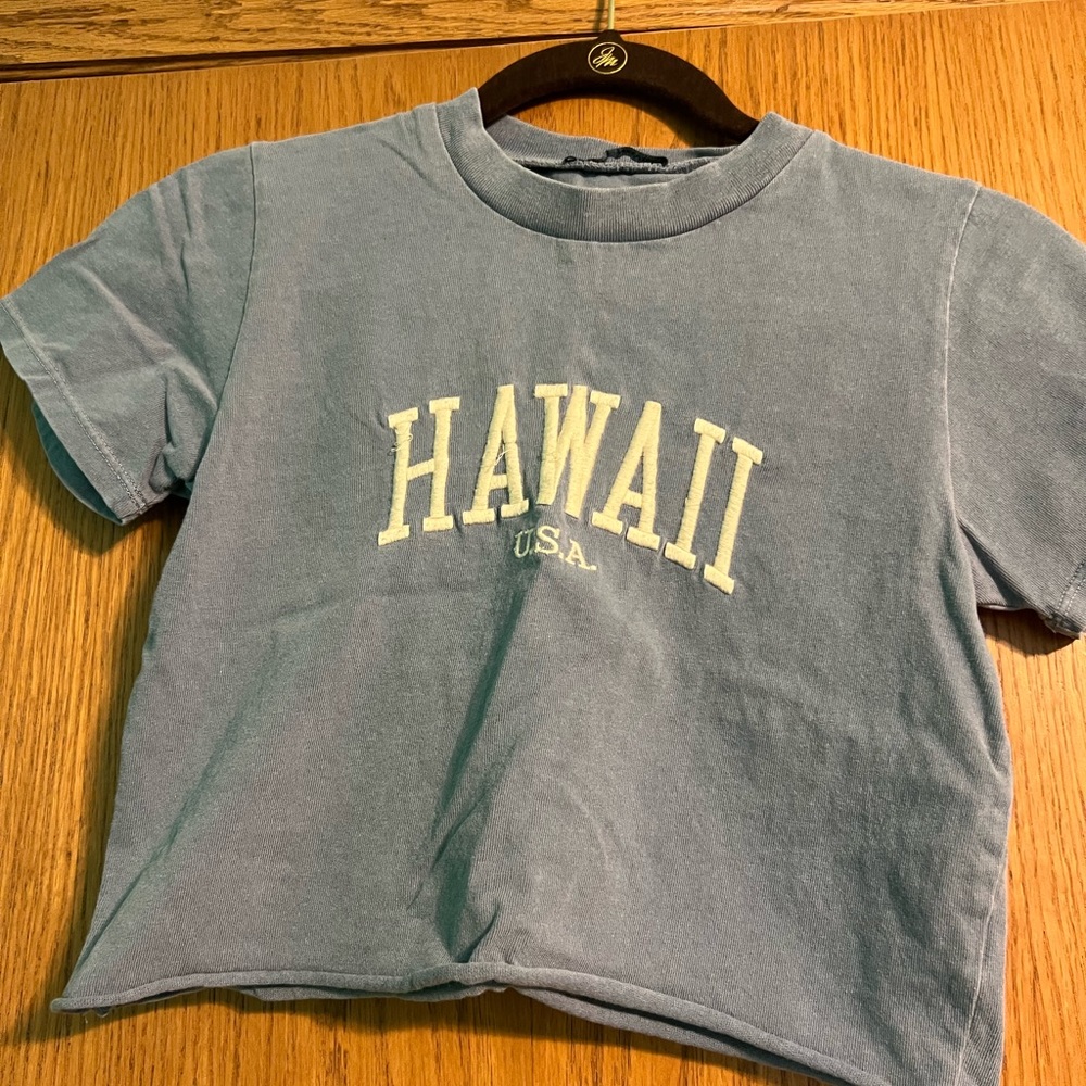 Blue Hawaii baby tee by Brandy Melville